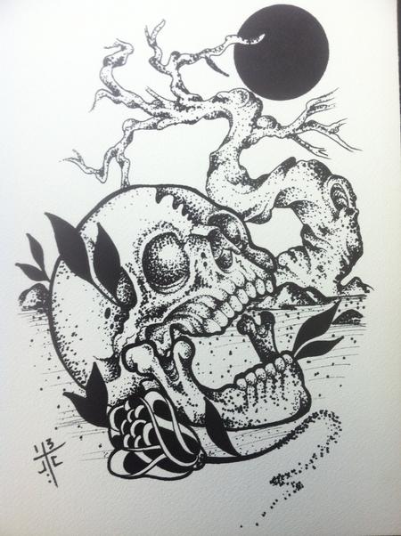 Tattoos - Sharpie Skull - 78963
